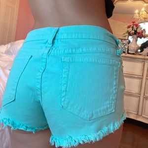 GOODTIME  TEAL JEAN SHORTS